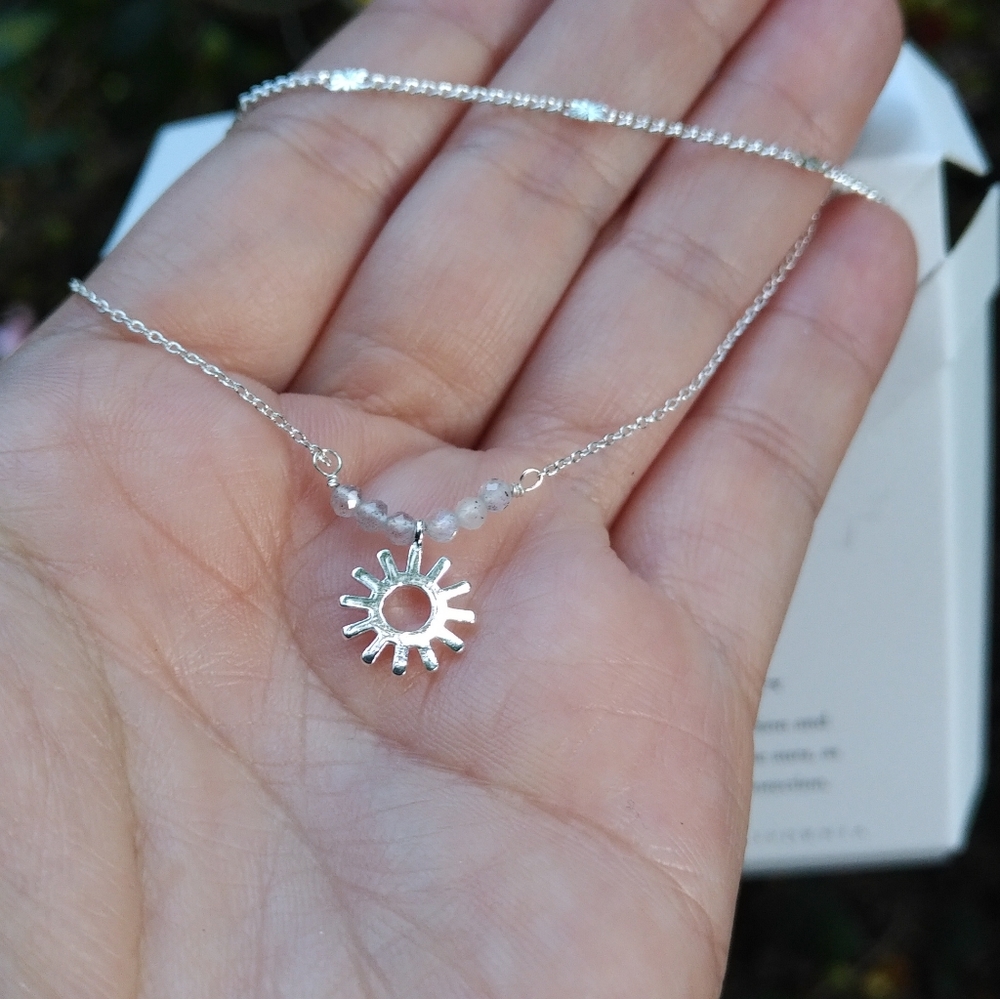 Luna🌙 Norte Double✌️ Silver🤍 Necklace - NIB - Picture 6 of 15